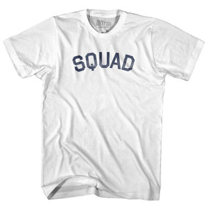 Squad Adult Cotton T-Shirt - White