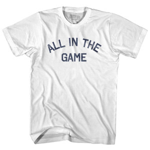 All In The Game Youth Cotton T-Shirt - White