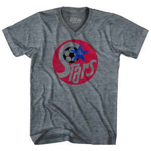 St Louis Stars Tri-Blend V-Neck Womens Junior Cut T-Shirt - Athletic Grey St Louis Stars Tri-Blend V-Neck Womens Junior Cut T-Shirt - Athletic Grey