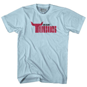 Miami Toros Adult Cotton T-Shirt - Light Blue