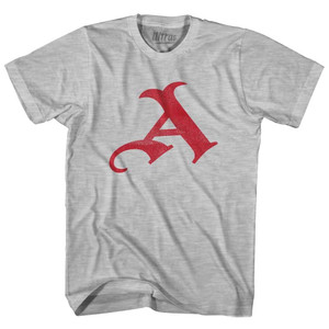 Ars Vintage A Adult Cotton T-Shirt - Grey Heather