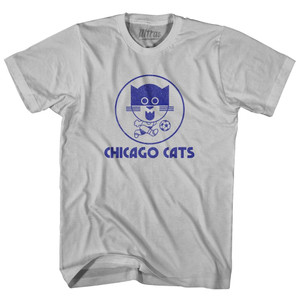 Chicago Cats Adult Cotton T-Shirt - Cool Grey