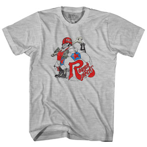 Tulsa Rough Necks Womens Cotton Junior Cut T-Shirt - Grey Heather Tulsa Rough Necks Womens Cotton Junior Cut T-Shirt - Grey Heather