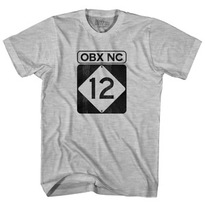 North Carolina Outer Banks Road Sign Obx Nc 12 Womens Cotton Junior Cut T-Shirt - Grey Heather North Carolina Outer Banks Road Sign Obx Nc 12 Womens Cotton Junior Cut T-Shirt - Grey Heather