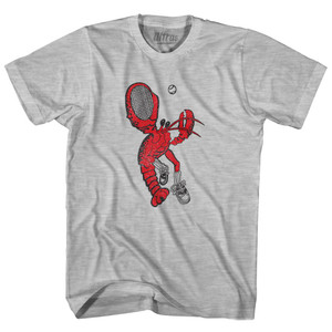 Boston Tennis Lobster Womens Cotton Junior Cut T-Shirt - Grey Heather