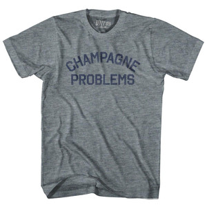 Champagne Problems Womens Tri-Blend Junior Cut T-Shirt - Athletic Grey Champagne Problems Womens Tri-Blend Junior Cut T-Shirt - Athletic Grey