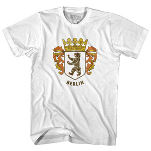 Berlin Coat Youth Cotton Soccer T-shirt - White Berlin Coat Youth Cotton Soccer T-shirt - White