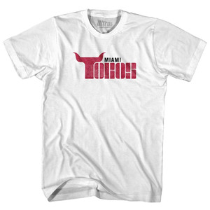 Miami Toros Youth Cotton Soccer T-shirt - White Miami Toros Youth Cotton Soccer T-shirt - White