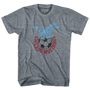 Chicago Mustangs Youth Tri-Blend Soccer T-shirt - Athletic Grey Chicago Mustangs Youth Tri-Blend Soccer T-shirt - Athletic Grey
