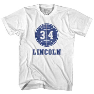 Lincoln 34 Youth Cotton Soccer T-shirt - White