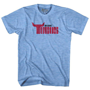 Miami Toros Adult Tri-Blend Soccer T-shirt - Athletic Blue