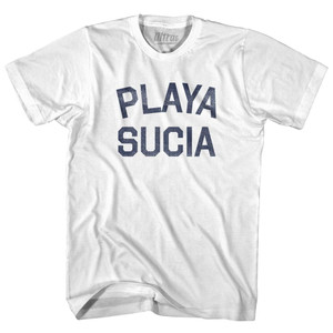 Playa Sucia Adult Cotton T-Shirt - White