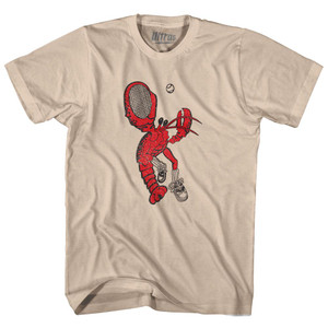 Boston Tennis Lobster Adult Cotton Soccer T-shirt - Creme