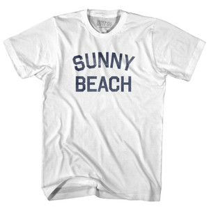 Sunny Beach Adult Cotton T-Shirt - White