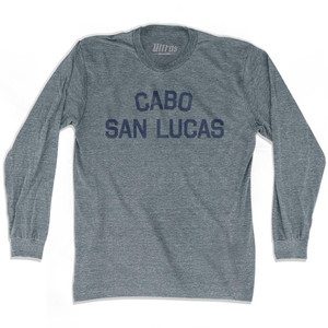 Cabo San Lucas Adult Tri-Blend Long Sleeve T-Shirt - Athletic Grey