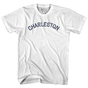 Charleston Womens Cotton Junior Cut T-Shirt - White Charleston Womens Cotton Junior Cut T-Shirt - White