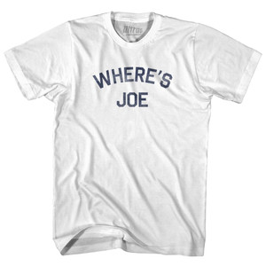 Wheres Joe Womens Cotton Junior Cut T-Shirt - White Wheres Joe Womens Cotton Junior Cut T-Shirt - White