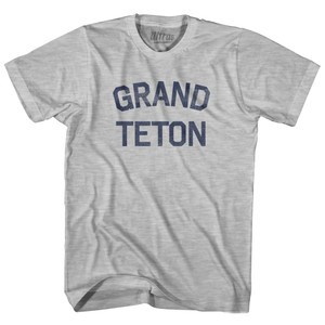 Grand Teton Womens Cotton Junior Cut T-Shirt - Grey Heather