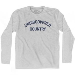 Undiscovered Country Adult Cotton Long Sleeve T-Shirt - Grey Heather Undiscovered Country Adult Cotton Long Sleeve T-Shirt - Grey Heather