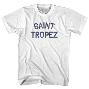 Saint Tropez Adult Cotton T-Shirt - White