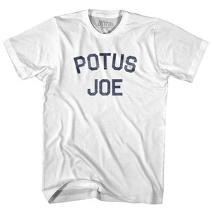 Potus Joe Adult Cotton T-Shirt - White