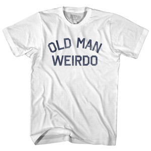 Old Man Weirdo Womens Cotton Junior Cut T-Shirt - White