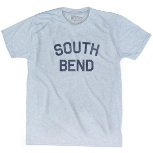 South Bend Adult Tri-Blend T-Shirt - Athletic White