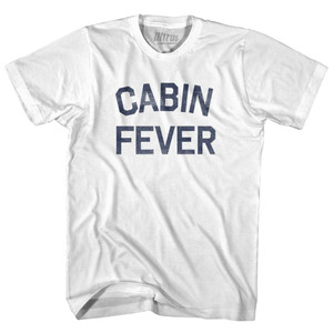 Cabin Fever Adult Cotton T-Shirt - White Cabin Fever Adult Cotton T-Shirt - White
