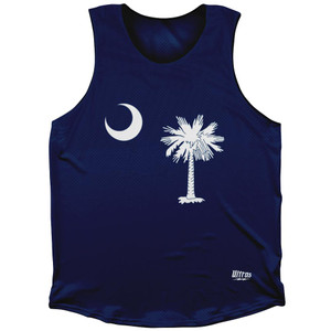 South Carolina State Flag Athletic Tank Top - Navy
