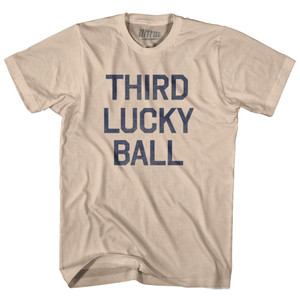 Third Lucky Ball Adult Cotton T-Shirt - Creme