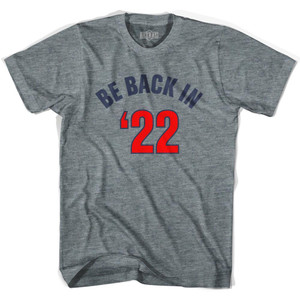 USA Soccer Be Back in 22 Adult Tri-Blend Soccer T-shirt - Athletic Grey USA Soccer Be Back in 22 Adult Tri-Blend Soccer T-shirt - Athletic Grey