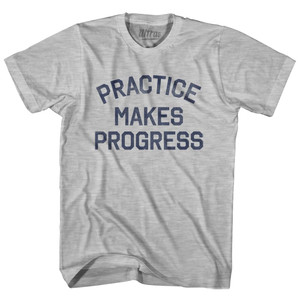 Practice Makes Progress Youth Cotton T-Shirt - Grey Heather Practice Makes Progress Youth Cotton T-Shirt - Grey Heather