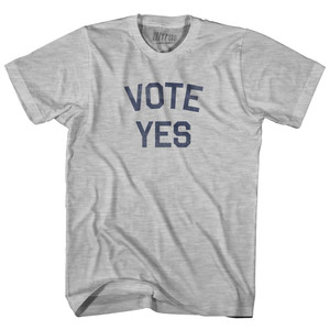 Vote Yes Womens Cotton Junior Cut T-Shirt - Grey Heather