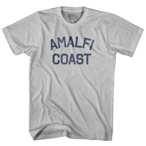 Amalfi Coast Adult Cotton T-Shirt - Cool Grey