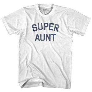 Super Aunt Adult Cotton T-Shirt - White