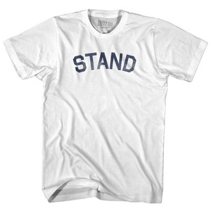 Stand Womens Cotton Junior Cut T-Shirt - White Stand Womens Cotton Junior Cut T-Shirt - White