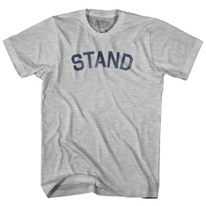 Stand Womens Cotton Junior Cut T-Shirt - Grey Heather Stand Womens Cotton Junior Cut T-Shirt - Grey Heather