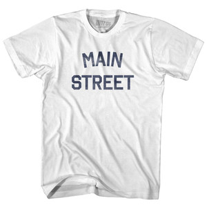 Main Street Adult Cotton T-Shirt - White