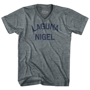 Laguna Nigel Tri-Blend V-Neck Womens Junior Cut T-Shirt - Athletic Grey Laguna Nigel Tri-Blend V-Neck Womens Junior Cut T-Shirt - Athletic Grey