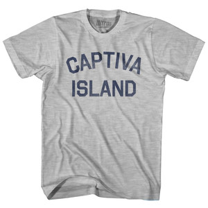 Captiva Island Womens Cotton Junior Cut T-Shirt - Grey Heather