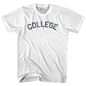 College Youth Cotton T-Shirt - White