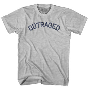 Outraged Adult Cotton T-Shirt - Grey Heather Outraged Adult Cotton T-Shirt - Grey Heather