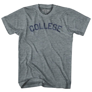 College Womens Tri-Blend Junior Cut T-Shirt - Athletic Grey