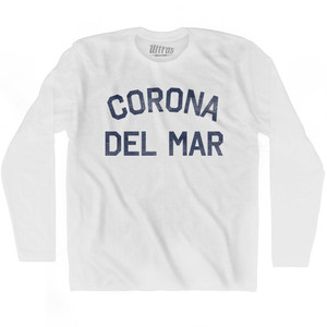 Corona Del Mar Adult Cotton Long Sleeve T-Shirt - White