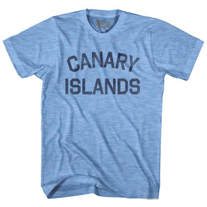 Canary Islands Adult Tri-Blend T-Shirt - Athletic Blue