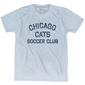 Chicago Cats Soccer Club Adult Tri-Blend T-Shirt - Athletic White Chicago Cats Soccer Club Adult Tri-Blend T-Shirt - Athletic White