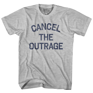 Cancel The Outrage Womens Cotton Junior Cut T-Shirt - Grey Heather Cancel The Outrage Womens Cotton Junior Cut T-Shirt - Grey Heather