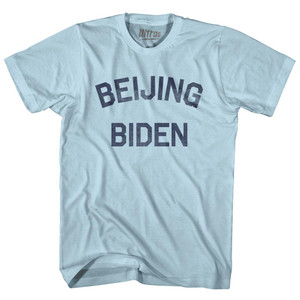 Beijing Biden Adult Cotton T-Shirt - Light Blue Beijing Biden Adult Cotton T-Shirt - Light Blue