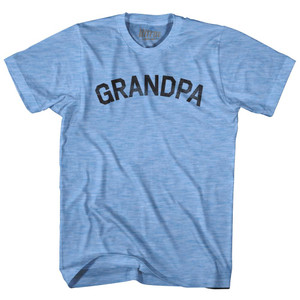 Grandpa Adult Tri-Blend T-Shirt - Athletic Blue