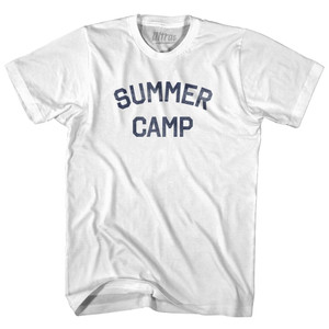 Summer Camp Womens Cotton Junior Cut T-Shirt - White